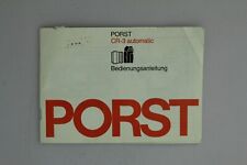 Bedienungsanleitung manual Porst CR-3 automatic (12031236)