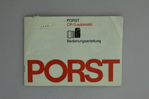 Bedienungsanleitung manual