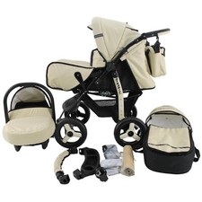 3in1 Kombi Hochwertiger Kinderwagen, Autositz & Zubehör. Sicher, komfortabel