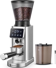 AMZCHEF Kaffeemühle Elektrisch 48 Mahlgrade einstellbar für Espresso, Cold Brew