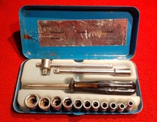 Werkzeug alt Steckschlüsselsatz Lago DDR 14-teilig alt