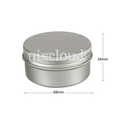 Leer Aluminium Döschen Creme Dosen Tiegel Für Kosmetikum 5/10/30/50/100ml