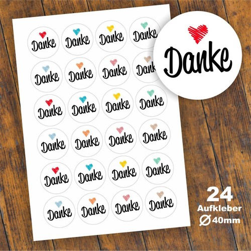 Aufkleber danke etikett - aufkleber, "danke"
