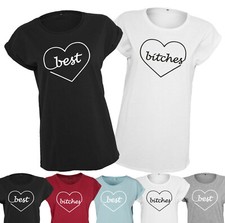 Partnershirt Best Bitches Shirt Freundinnen BFF Girlie Geschenk Spruch 