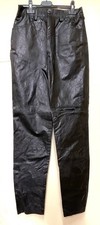 Schwarze Lederhose Roberto