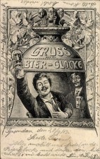 Ak Berlin Friedrichshain, Mann mit Bierkrug, große Glocke,... - 4696986