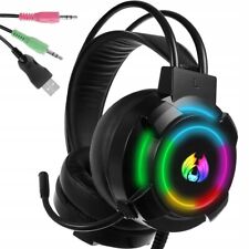 Gaming Headset Gaming Kopfhörer mit Mikrofon HD LED für PS4 PC Xbox One
