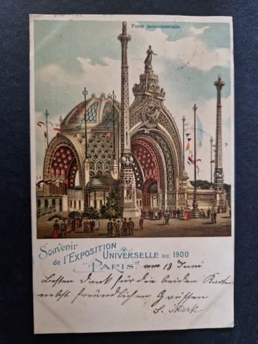 Litho paris weltausstellung - paris,