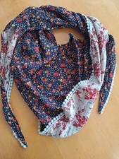 CECIL Street one, Schal Dreieckstuch, blau/beige/rot, geblümt