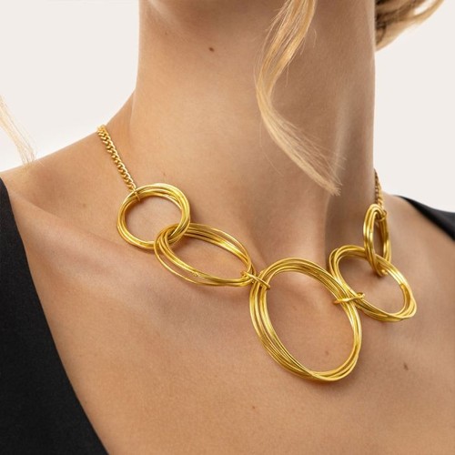 Damen schmuck kurzkette maxi - kurzkette,