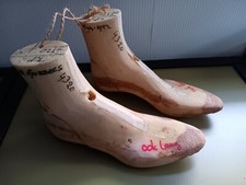 1 Paar alte hohe Schuhleisten / Schusterleisten @Material ? Gr 45 ? @Sohle 29 cm
