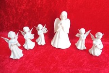 6 schöne Porzellanfiguren ,  6 Engel