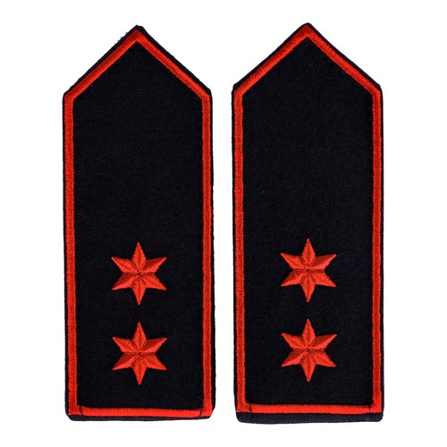 Schulterklappen sterne rot - schulterklappen,