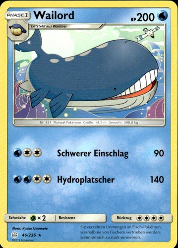 Pokemon tcg wailord - welten, im