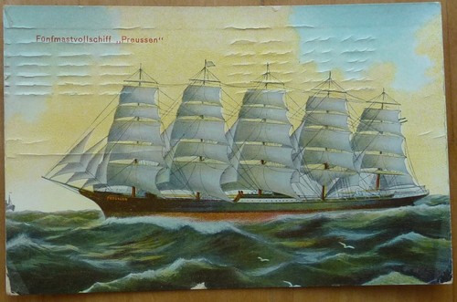 Fünfmastvollschiff - ak,