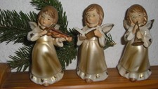 3 wunderschöne Engelsfiguren aus Keramik
