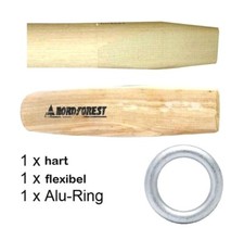 Holzeinsatz für Alu- Spaltkeil Fällkeil Hohlkeil Forstkeil hart und weich + Ring
