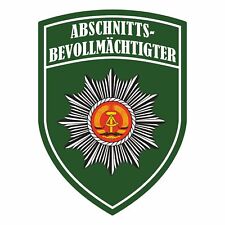 Aufkleber Wetterfest Abschnittsbevollmächtigter ossi osten ostdeutschland DDR 