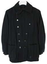 G-Star Raw New Correct Herren Klein Nadelstreifen Doppelreihiger Mantel