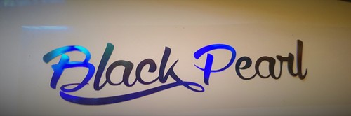 Black pearl aufkleber chrom - aufkleber,