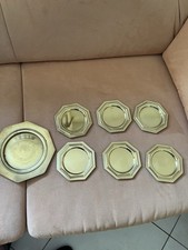 Untersetzer Messing 6Stück Plus Flaschenuntersetzer achteckig 