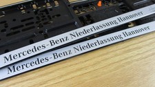 2x KFZ-Kennzeichenhalter Mercedes-Benz Hannover
