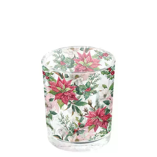 Teelichthalter glas christmas - teelichthalter,,