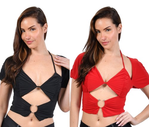 Damen top sexy crop - top,