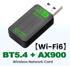 AX900 WiFi 6 Bluetooth 5.4 USB Adapter 2in1 Dongle Dual Band 2,4G & 5GHz WLAN