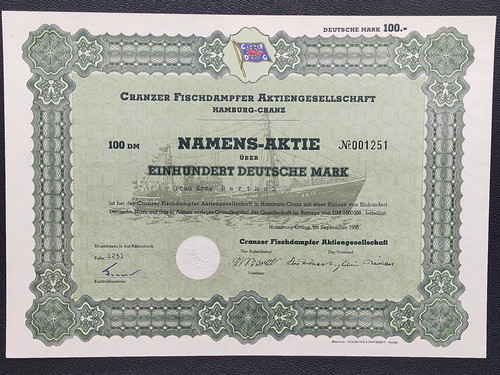 Historische aktie cranzer - historische,