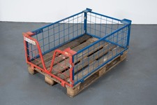 Gitterbox Aufsatzrahmen 120x80x40 Brennholzbox Kiste Stapelkiste Gitterrahmen