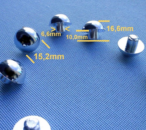 10x zierschrauben nietkopf - zierschrauben,