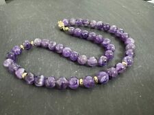 Amethyst Kugel Collier Kette 10-11 MM 47 cm ca 315 CARAT!  MAGNETVERSCHLUSS