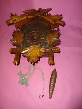 SAMMLER UHR Alte  Kuckucksuhr mit Pendel Holz Sammlerstück ungeprobt