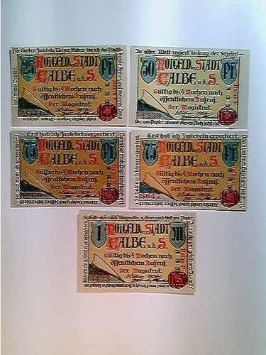 Notgeld calbe 25 50 - 25, /