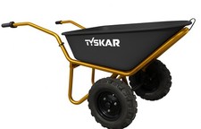 Tyskar elektrische Schubkarre ESK260TWIN 500 W 120L Stahlwanne | Traglast 260 kg