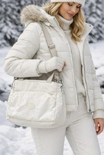 Weiße Kipling Handtasche für