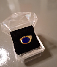 Gelbgold Ring  585er  Punze  Lapislazuli  Gewicht 4g  Größe 56  siehe Bilder 