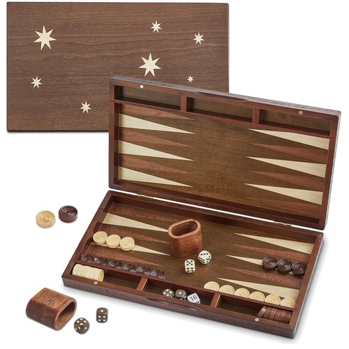 Backgammon set holz 40cm - set,