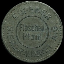 Biermarke pfennig eupener - pfennig.,