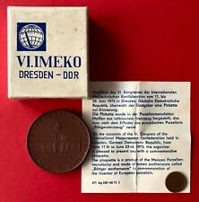 Böttger Steinzeug Medaille OVP DRESDEN 1973 VI. IMEKO Messtechnik Zwinger( M2419