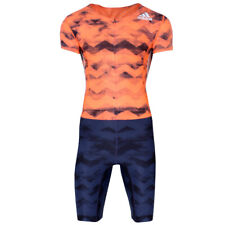 adidas Herren Adizero Sprintanzug Race Laufanzug Einteiler Sportanzug orange