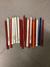 Zimmermannsbleistifte Konvolut 20 Stck Bleistifte Bau Handwerk Reklame Werbung