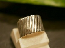 925 Sterling Silber Ring Zehenring Zehring Fuß Rillen Klein HKF Variabel Knitter