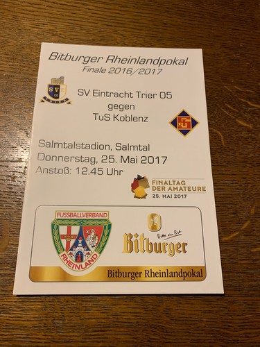 Programm pokal finale - pokal,