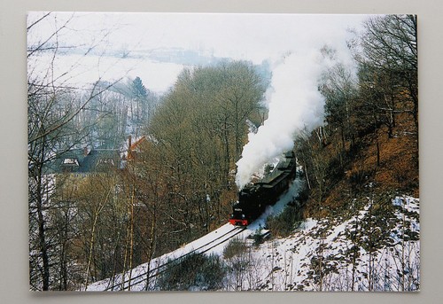 Postkarte dampflok 99 4511 - dampflok,