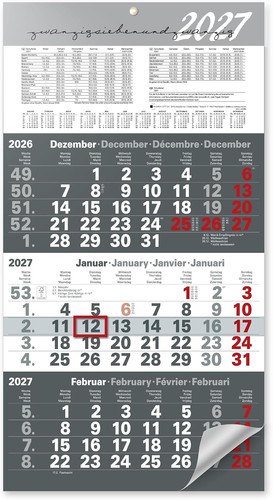 Monatskalender 2027 - 3,