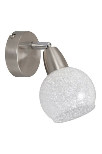 Wandleuchte spot glas nickel - glas,