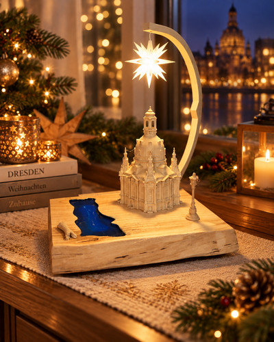 Dresdner frauenkirche mit elbe - mit,