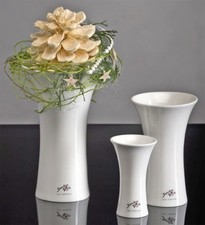 Porzellan X-Vase weiss